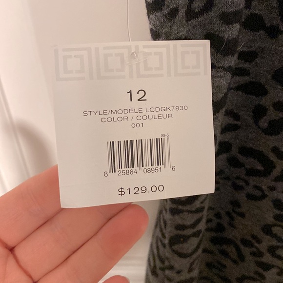 Size 12 Liz Claiborne Leopard Print Shift Dress - Picture 3 of 4